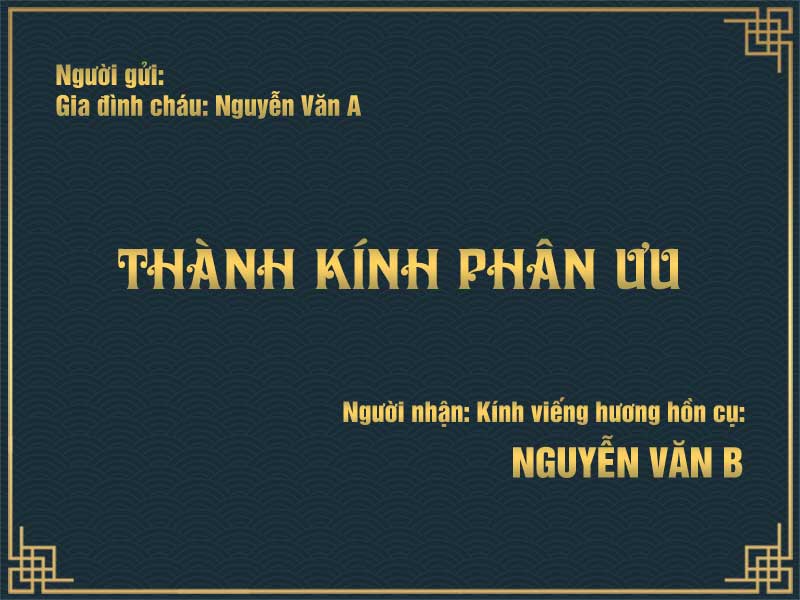 Cách viết phong bì đám ma trang trọng