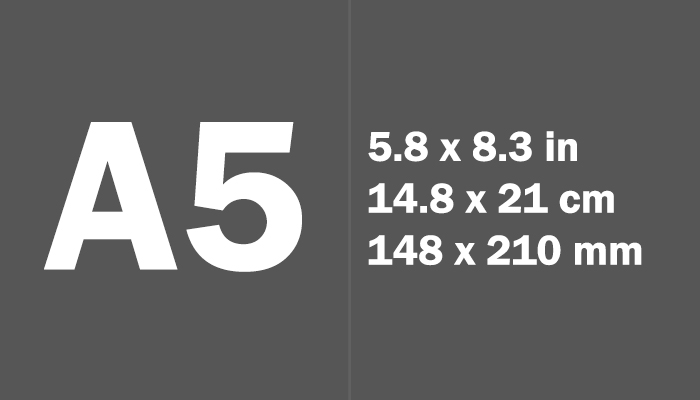 Khổ giấy A5 Kích thước là bao nhiêu? 1 tờ a4 gấp được mấy tờ A5?