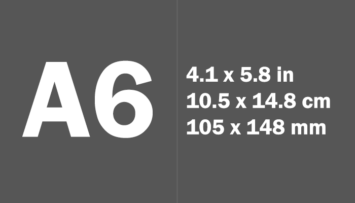 Khổ giấy A6 kích thước là bao nhiêu? 1 tờ a4 gấp được mấy tờ A6?
