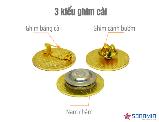 Hướng dẫn chọn chân cài huy hiệu phù hợp cho từng loại nhu cầu