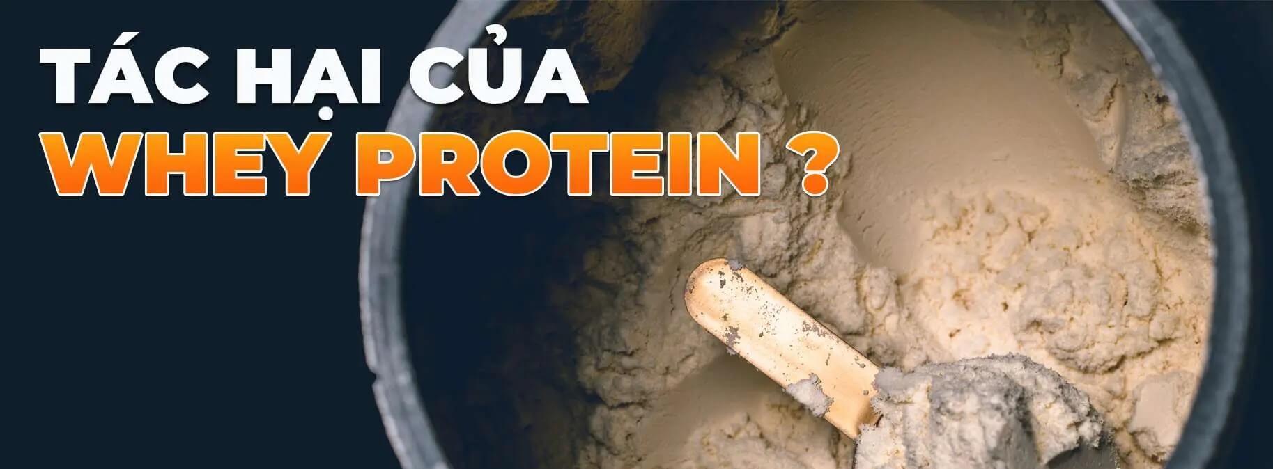 Tác hại của whey protein khi sử dụng không đúng cách
