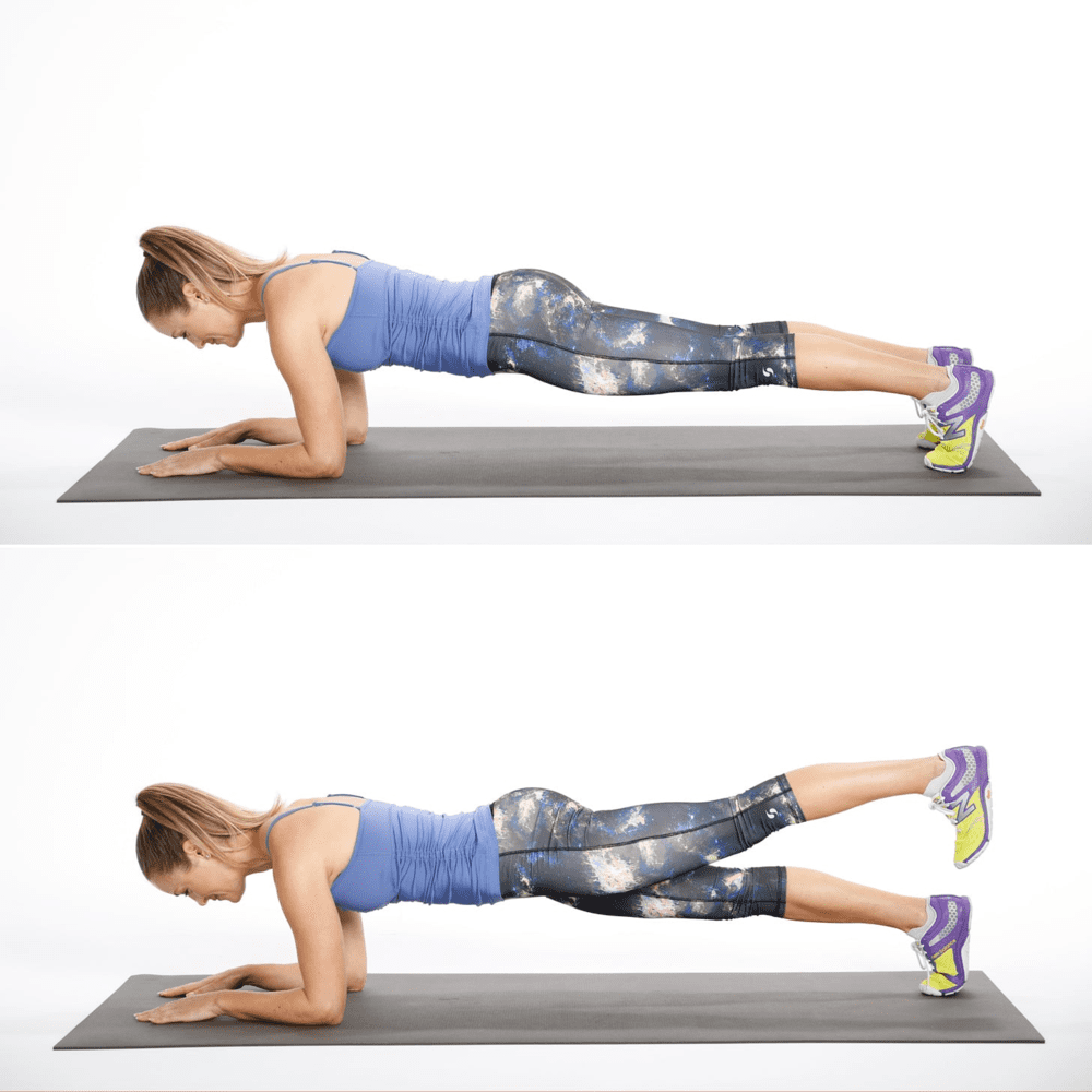 Bài tập mông 13: Reverse Plank Hip Lift