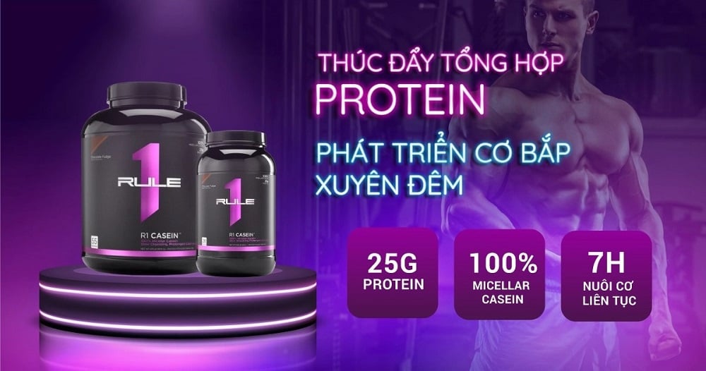 sữa nuôi cơ ban đêm R1 Casein