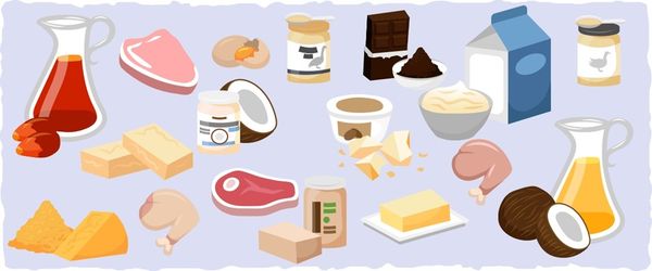 Chất béo bão hoà có trong nhiều loại thực phẩm