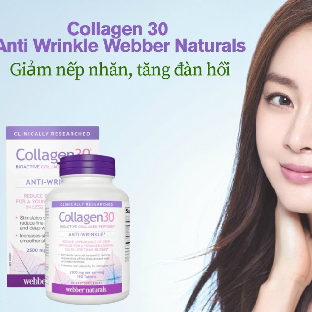 Collagen 30 Anti Wrinkle Webber Naturals 2500mg