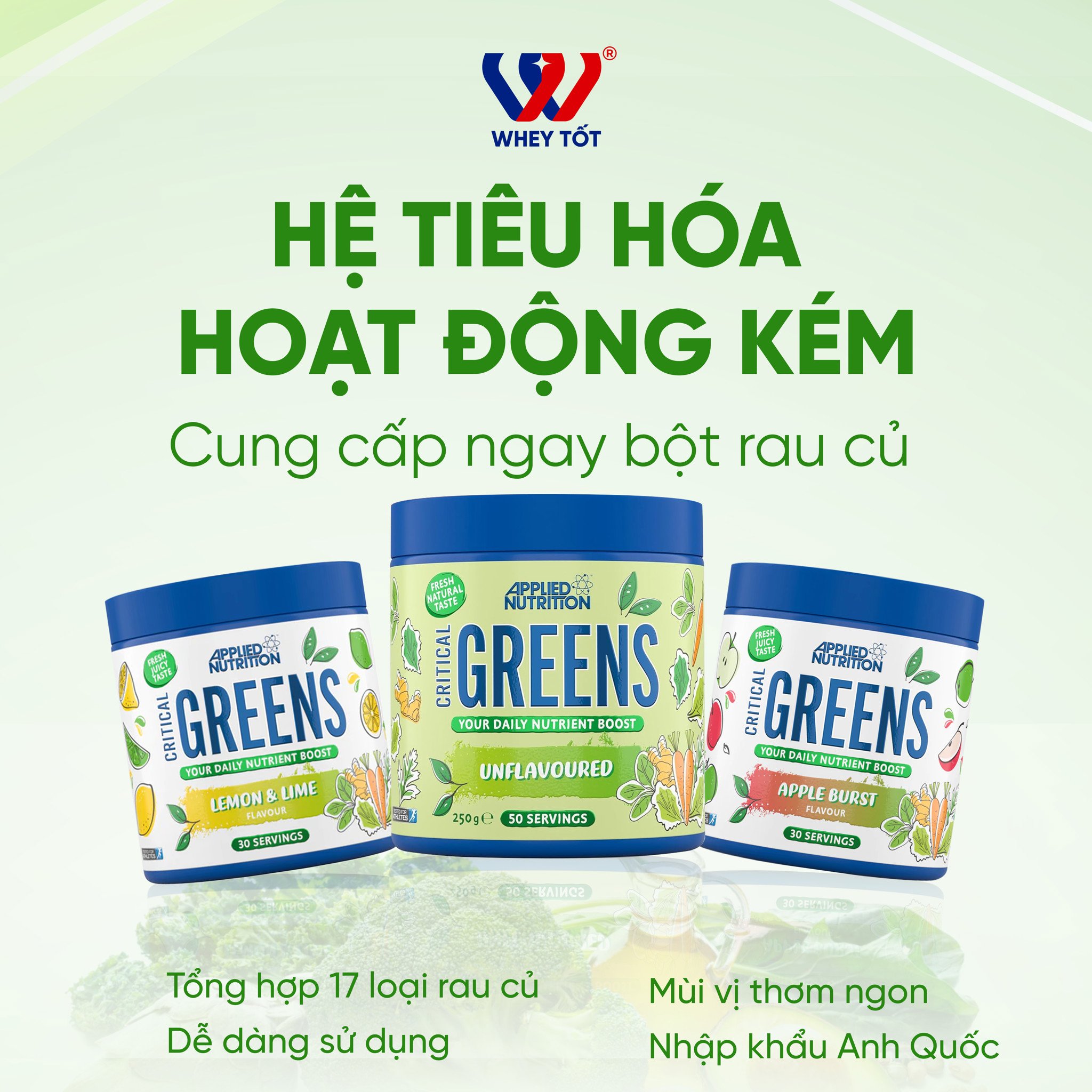 Applied Nutrition Critical Greens 250G (50 Servings)