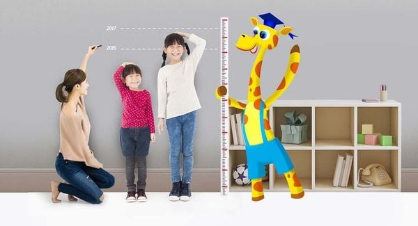 Cơ thể thẳng đứng và không kẽ hở với tường khi đo chiều cao
