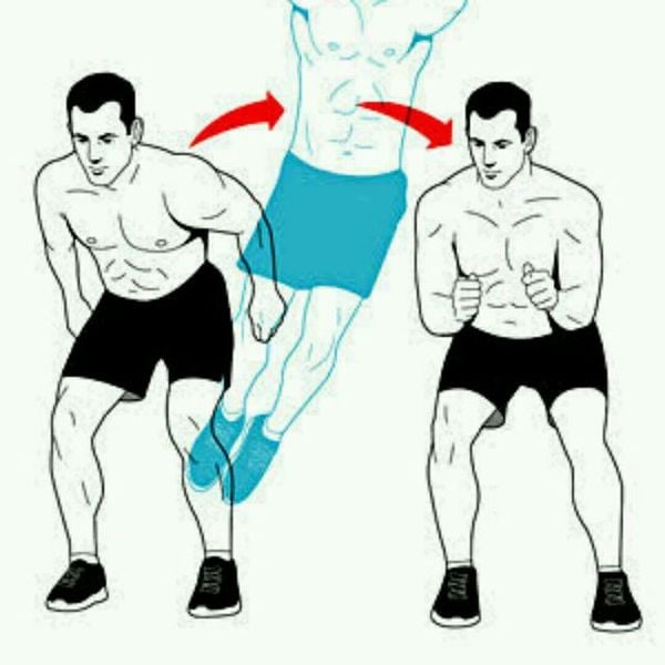 động tác thực hiện bài tập Lateral Jumps