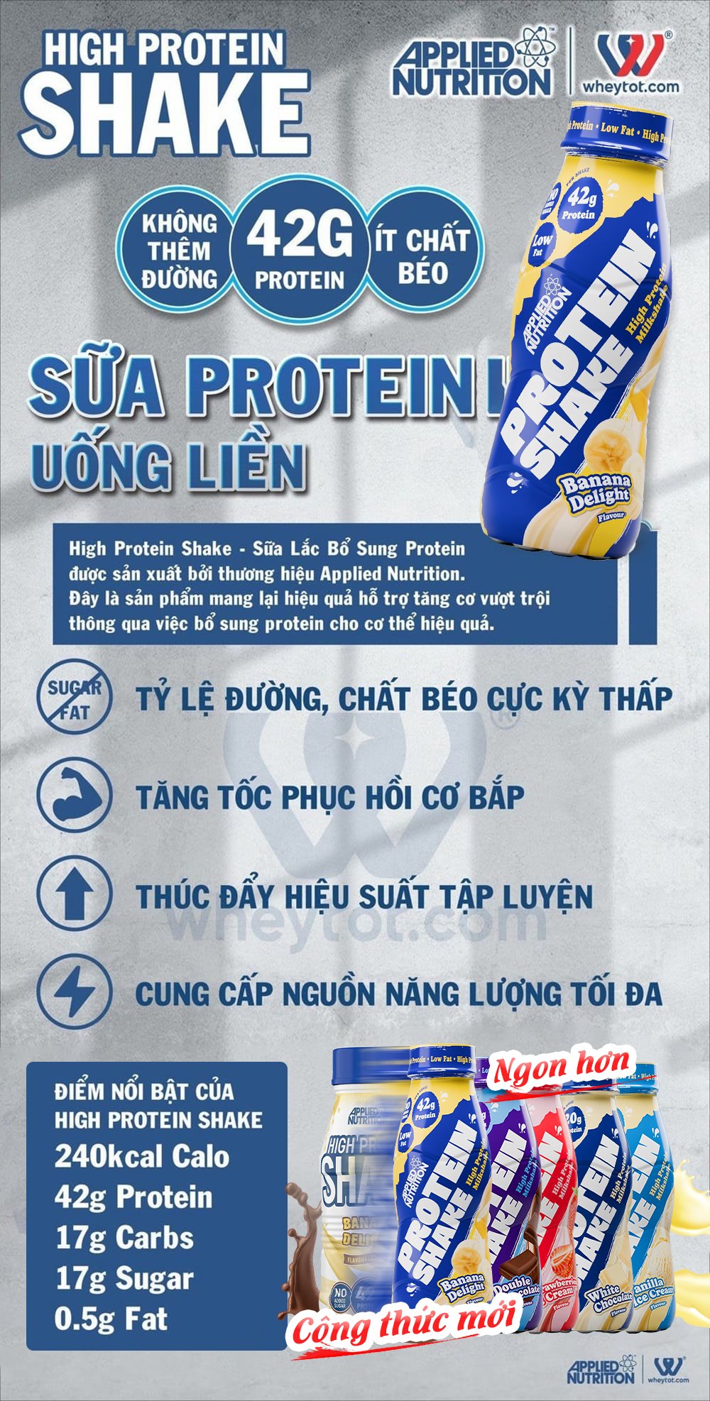 Applied Nutrition High Protein Shake 500ML (1 Servings)