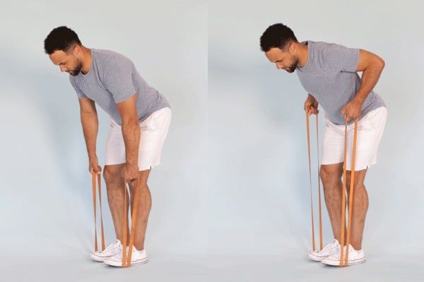 Bài tập lưng xô Bent-over row với dây kháng lực hiệu quả