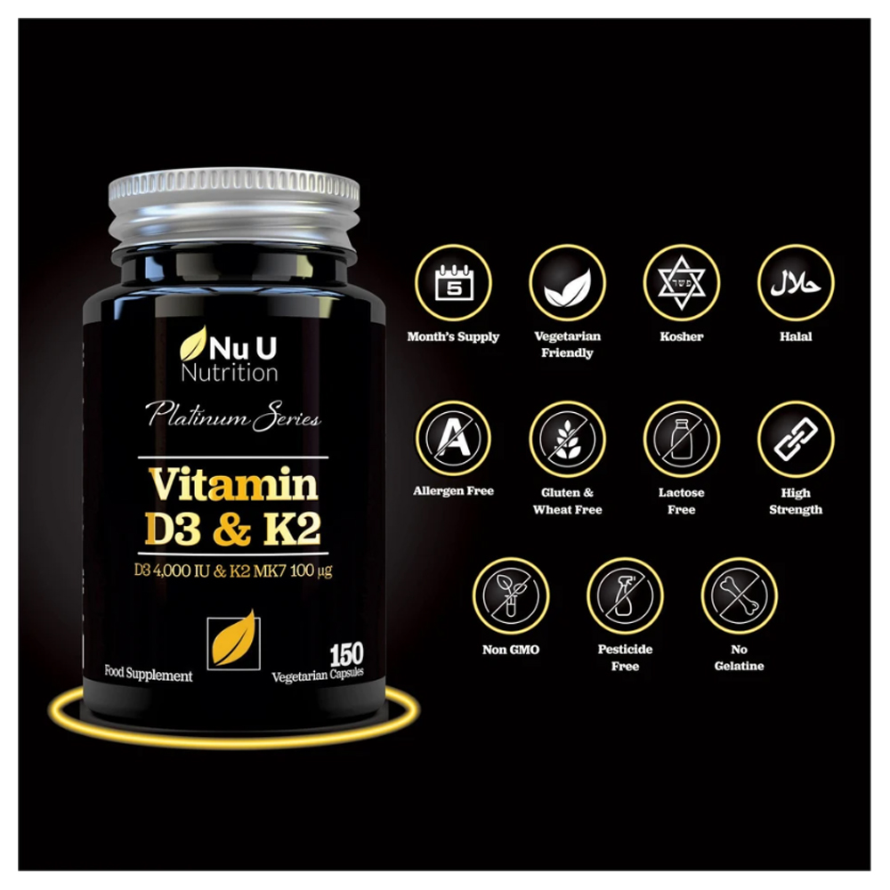 Nu U Nutrition VITAMIN D3&K2 - 150 Viên -