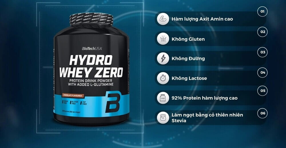 BioTechUSA Hydro Whey Zero - whey protein giá rẻ