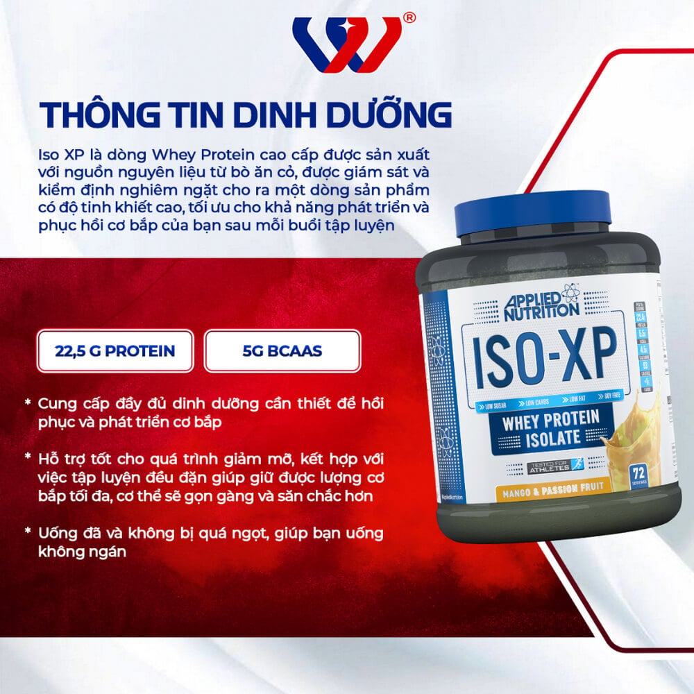 Applied Nutrition ISO XP - whey protein giá rẻ