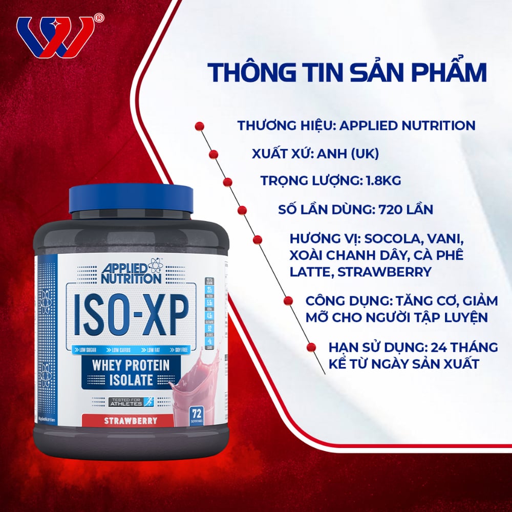 Applied Nutrition ISO XP - whey protein isolate tốt nhất hiện nay