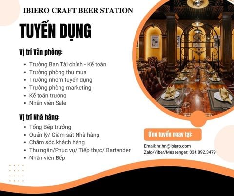 iBiero cần tuyển gấp - Pass phỏng vấn là đi làm ngay