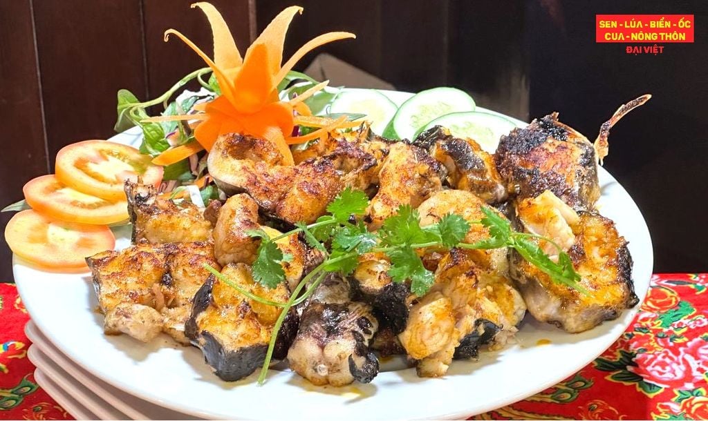 칠리 소금바그리대 물고기 구이 | 베트남 레스토랑의 특산품