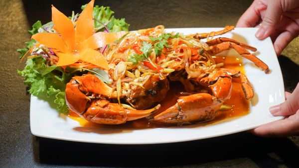 Cua Cà Mau sốt Thái