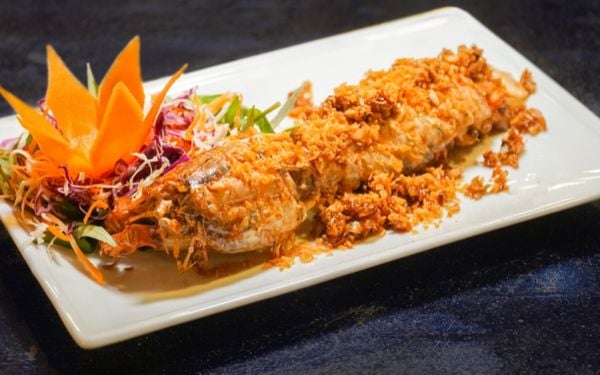 Những món ngon từ tôm tích tại Lúa Đại Việt