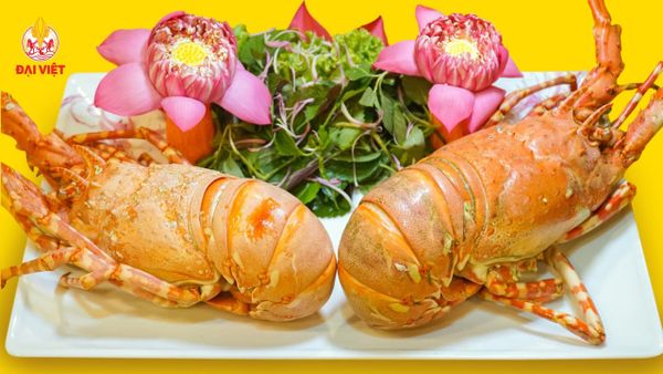 tôm hùm bông hấp