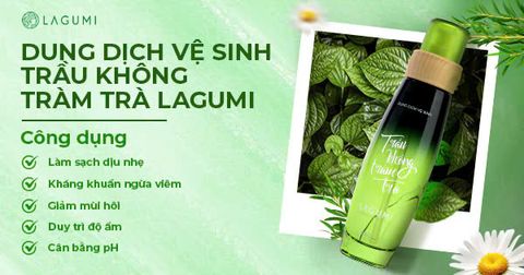 Công Dụng Của Tràm Trà - Trầu Không Trong Dung Dịch Vệ Sinh Lagumi