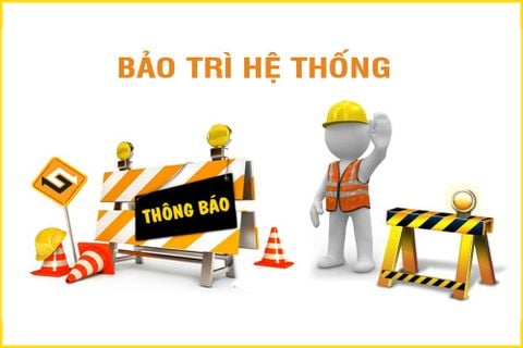 thông báo bảo trì hệ thống