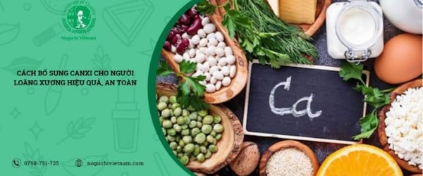 bổ sung canxi cho người loãng xương