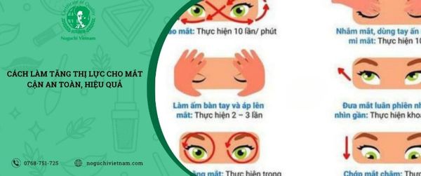 cách làm tăng thị lực cho mắt cận
