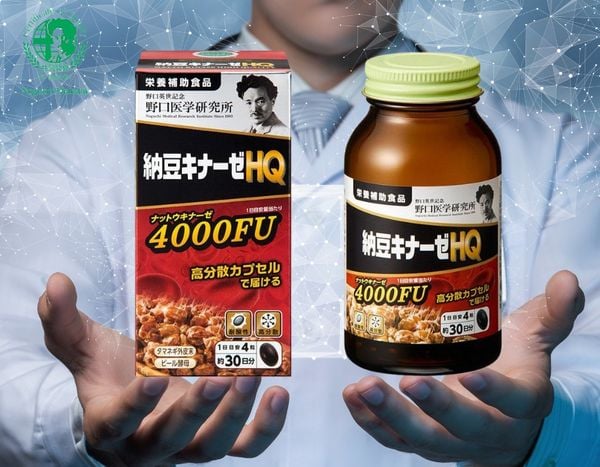 Cách uống viên uống chống đột quỵ Natto 4000FU Noguchi