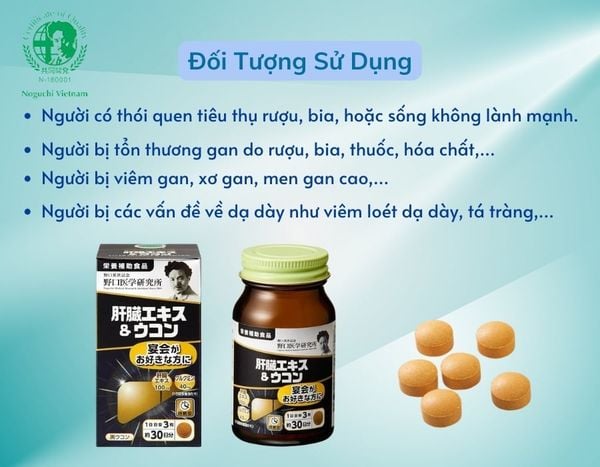 Đối Tượng Sử Dụng Viên Uống Bổ Gan Nghệ Đen Noguchi