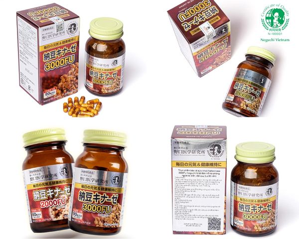 Thực phẩm bảo vệ sức khỏe Nattokinase 3000FU Noguchi