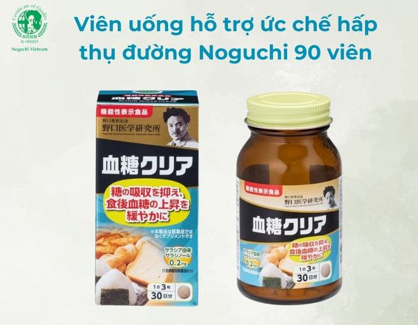 Viên uống hỗ trợ ức chế hấp thụ đường Noguchi 90 viên