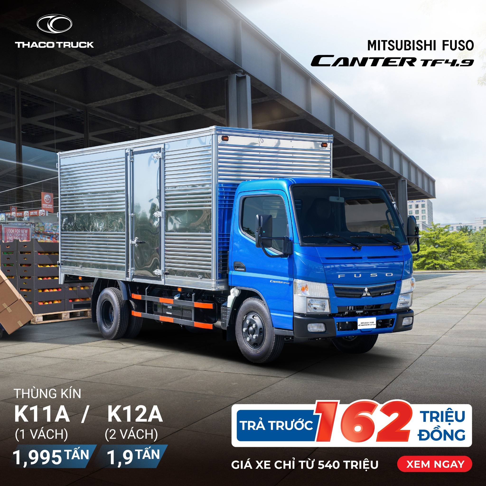 XE TẢI MITSUBISHI FUSO RA MẮT THÙNG TẢI MỚI CÓ GIÁ HẤP DẪN