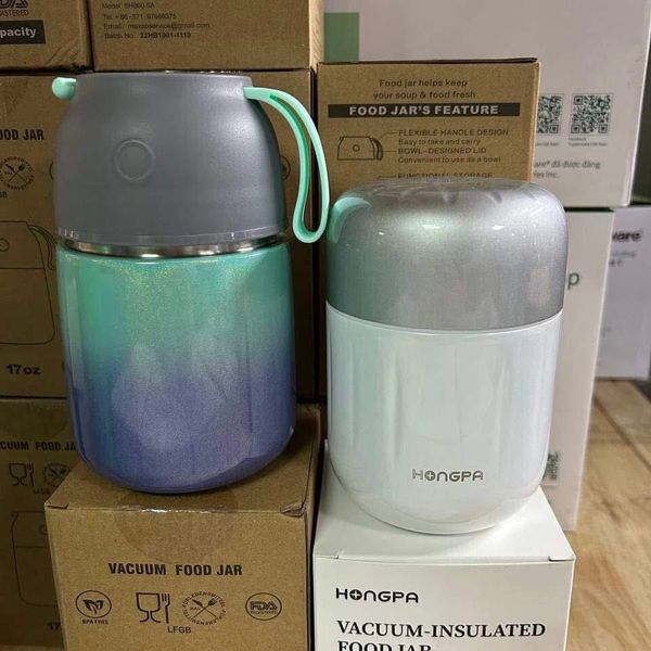 Bình ủ cháo Hongpa và Maxso 500ml