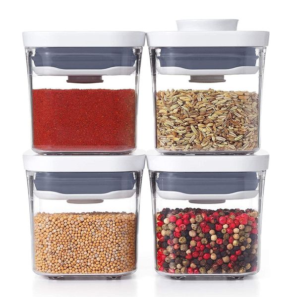 Bộ 4 hộp đựng gia vị, thảo mộc Oxo