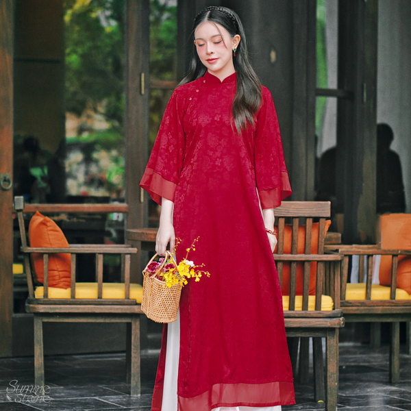 Áo dài Tết 2024: Những thiết kế dành riêng cho các nàng thấp bé, chiều cao dưới 1m6