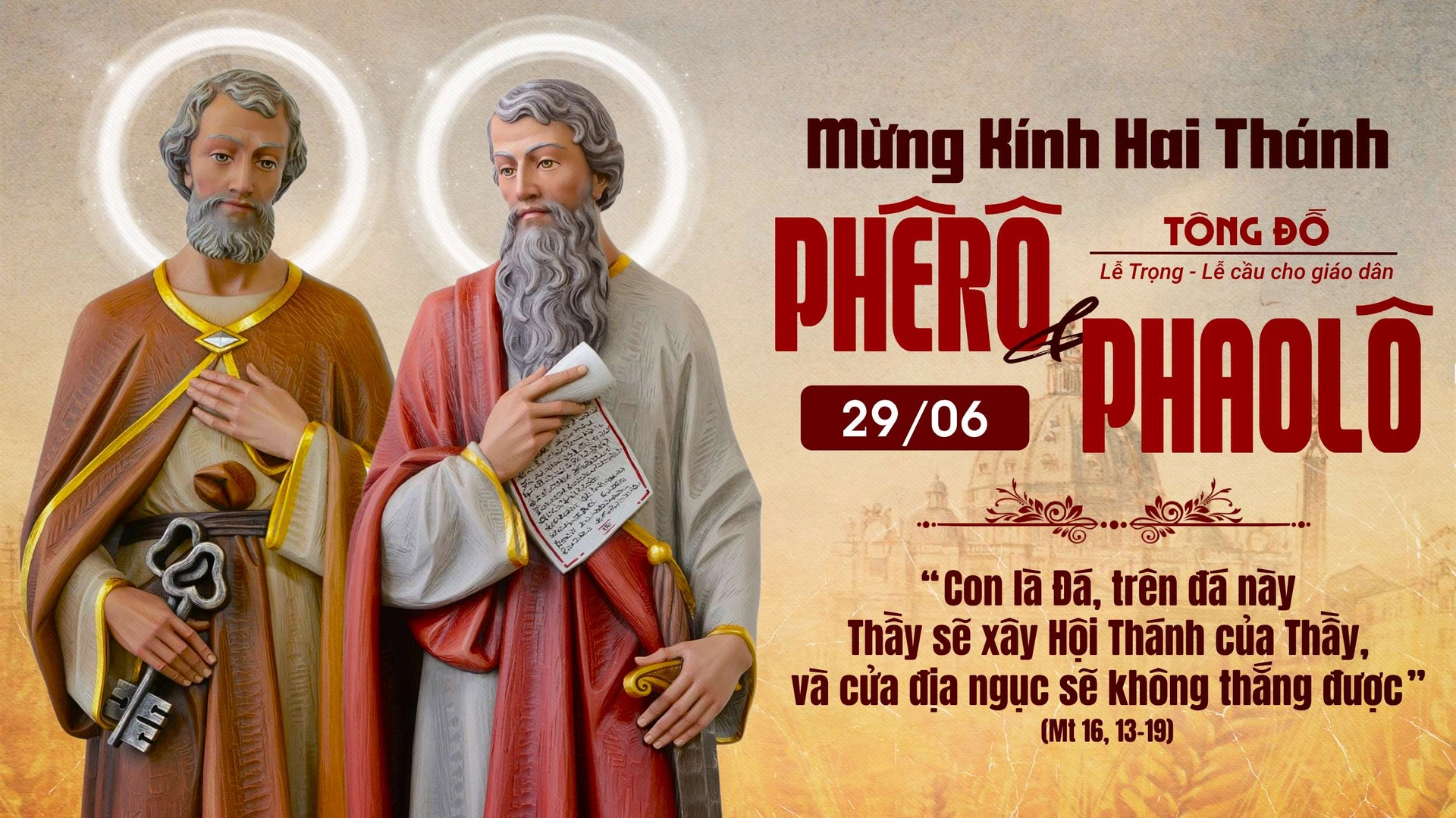 Suy Niệm Lời Chúa Lễ Thánh Phêrô Và Thánh Phaolô - Tông Đồ