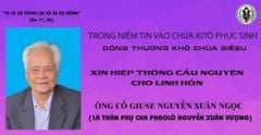 Cáo Phó: Ông Cố Giuse Nguyễn Xuân Ngọc