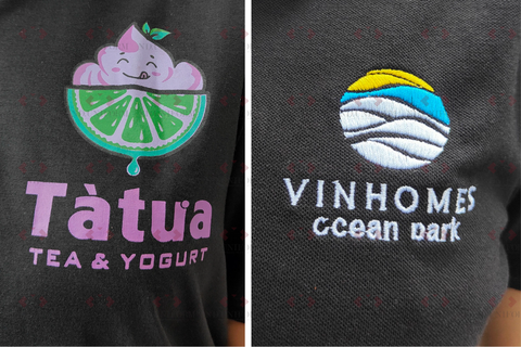 Đồng phục công sở nên in hay thêu logo?