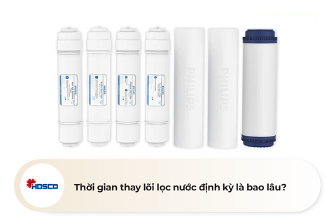 Thời gian thay lõi lọc nước định kỳ là bao lâu?