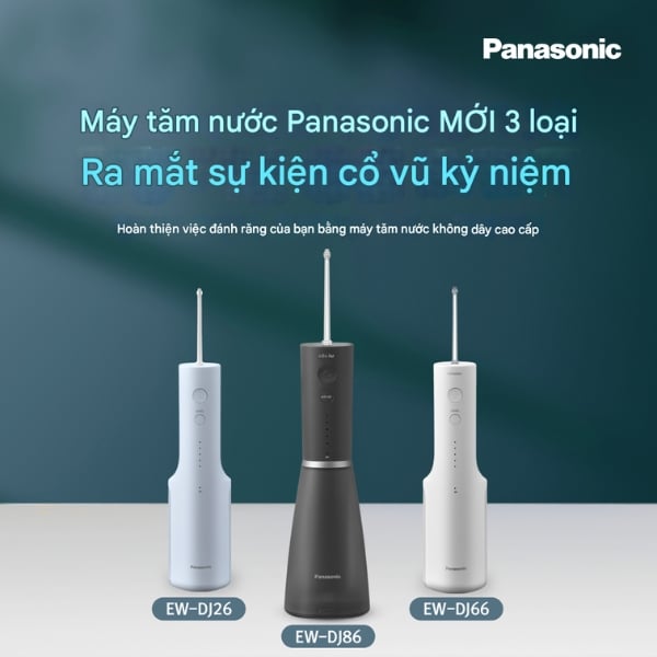 Bảo Vệ Nụ Cười Của Bạn Với Máy Tăm Nước Panasonic EW-DJ66, EW-DJ27, EW-DJ11: Đánh Giá Và Sở Hữu Ngay!