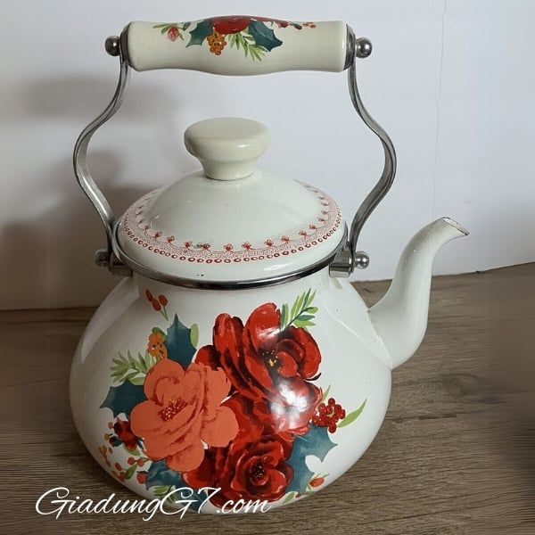 Ấm đun bếp từ The Pioneer Woman Cheerful Rose 1.8L Sử Dụng Đa Năng & Dễ Vệ Sinh