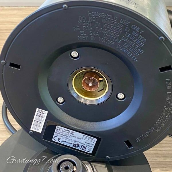 Ấm siêu tốc Caso Classico WK2200 Hoạt động trực quan bằng công tắc nghiêng bật/tắt