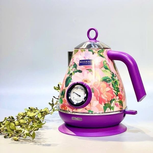 Ấm siêu tốc Magrace Paris 1.7L 1850W Chất liệu kim loại cao cấp, an toàn cho sức khỏe