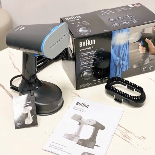 Bàn là hơi nước cầm tay Braun GS5031BL Công Nghệ Smart iCare - Bảo Vệ Quần Áo An Toàn