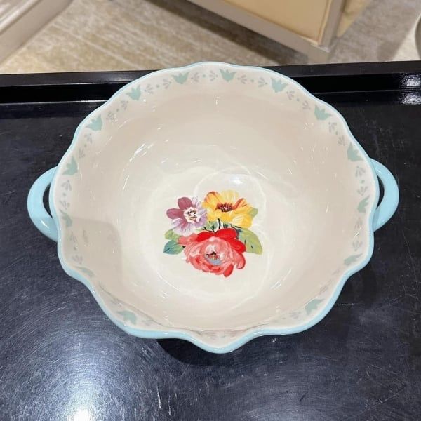 Bát gốm The Pioneer Woman Sweet Romance Blossom 25cm Kích Thước Phù Hợp Cho Nhiều Mục Đích
