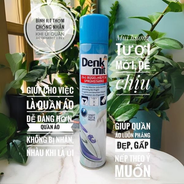 Bình xịt nước thơm bàn là Denkmit 500ml 2in1