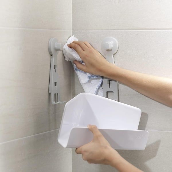 Bộ 2 Kệ Để Đồ Nhà Tắm Gắn Tường Joseph Joseph 70550 EasyStore Thiết Kế Tiện Lợi, Lắp Đặt Dễ Dàng