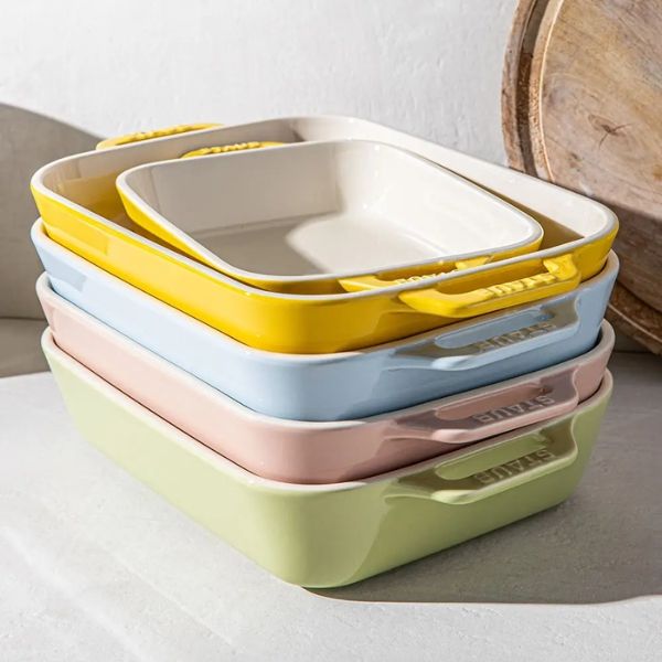 Bộ 3 khay nướng Staub có 3 Màu macaron nhẹ nhàng