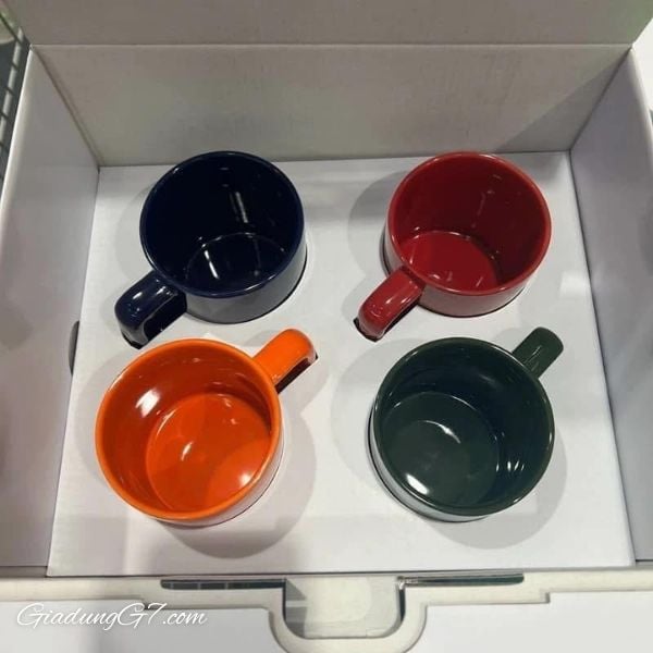 Bộ 4 cốc cầu vồng Staub 350ml tuyệt đẹp để làm quà tặng