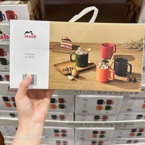 Bộ 4 cốc cầu vồng Staub 350ml tuyệt đẹp để làm quà tặng